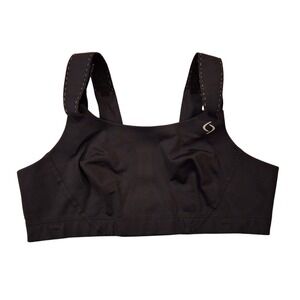 Moving Comfort Juno Sports Bra Black High Impact Racerback 38C 350087-510
